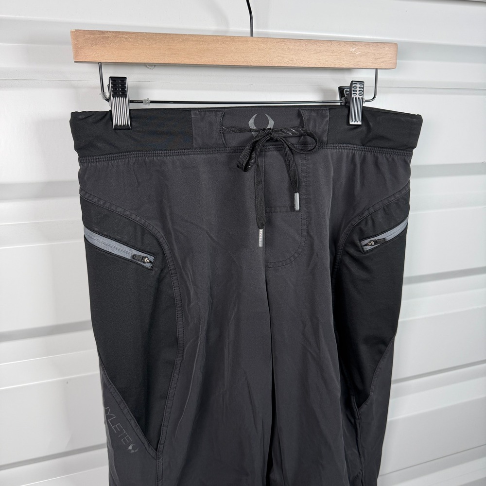 Hylete Womens Small 30 Black Athletic Training Pants Zipper Pockets Stretch - Picture 2 of 5